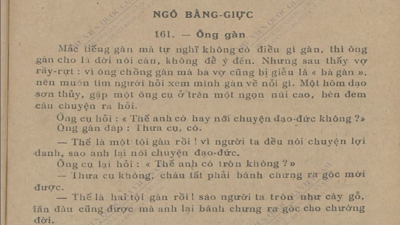 ÔNG GÀN - Hài văn của nho sĩ Ngô Bằng Giực